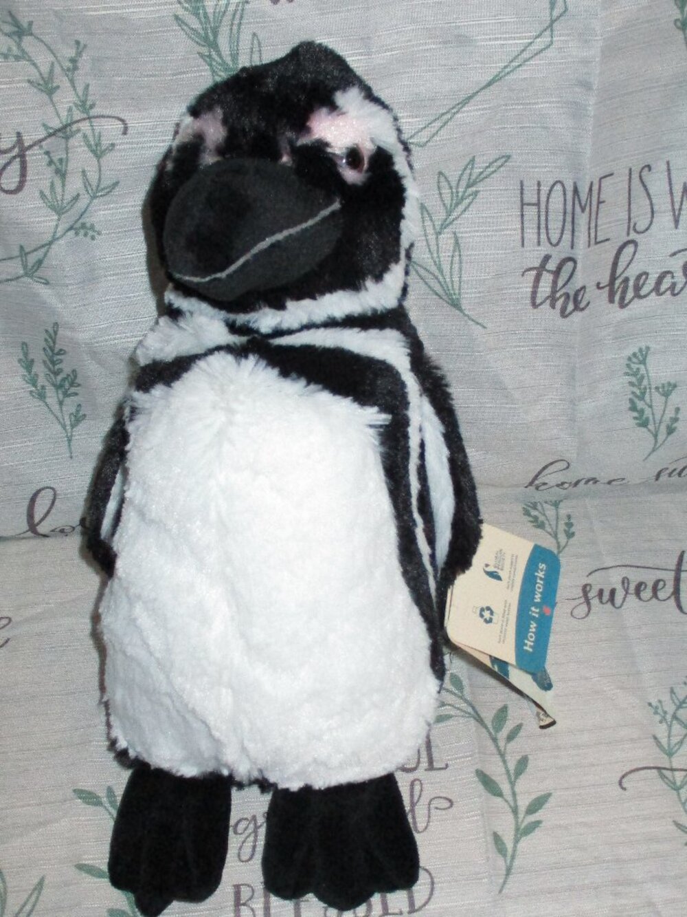 Fahlo  Black and White Penguin Plush, Track a REAL Penguin  realistic lifelike